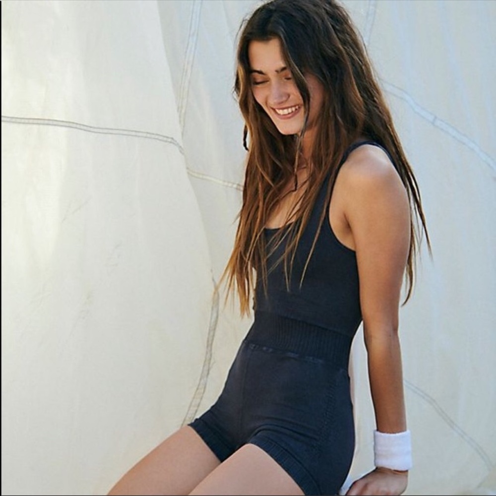 NWOT Free People Good Karma Runsie - Picture 2 of 6